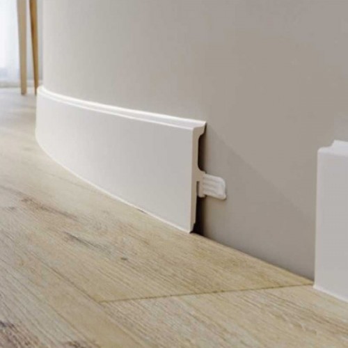 Плинтус гибкий из дюрополимера Arbiton VIGO 80  Белый 80*15