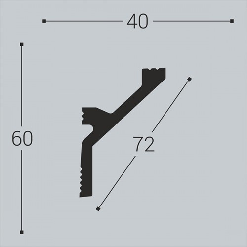 Карниз потолочный Bello Deco XPS K12 60*40 Карниз потолочный Bello Deco XPS K12 60*40
