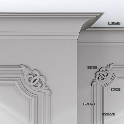 Карниз потолочный Bello Deco XPS K14 110*110