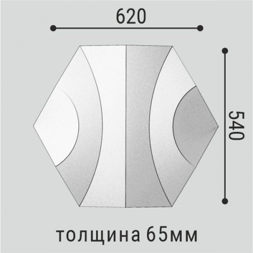 Стеновая интерьерная 3D панель Bello Deco CП 18