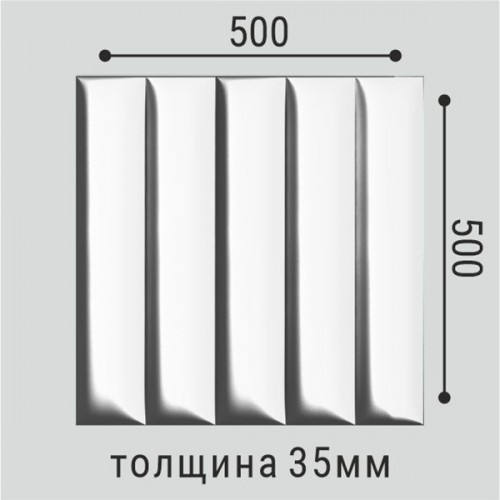 Стеновая интерьерная 3D панель Bello Deco CП 19