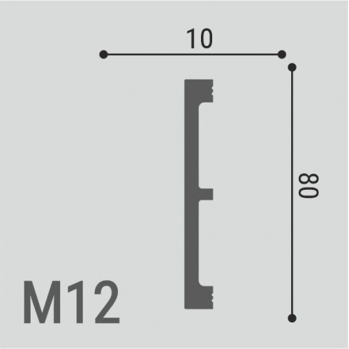 Плинтус напольный XPS Bello Deco M12 80*10 Плинтус напольный XPS Bello Deco M12 80*10