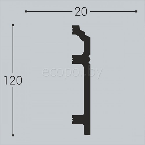 Плинтус напольный XPS Bello Deco П12 120*20 Плинтус напольный XPS Bello Deco П12 120*20