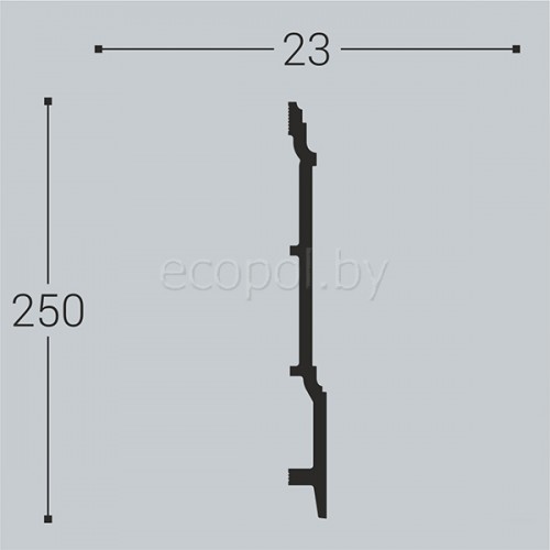 Плинтус напольный XPS Bello Deco П17 250*23