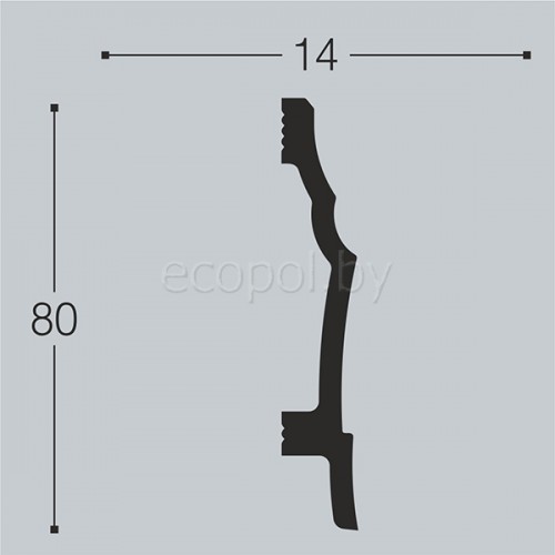 Плинтус напольный XPS Bello Deco П20 80*14 Плинтус напольный XPS Bello Deco П20 80*14