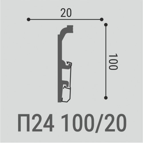 Плинтус напольный XPS Bello Deco П24 100*20