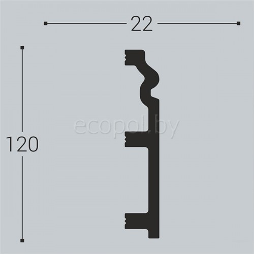 Плинтус напольный XPS Bello Deco П5 120*22