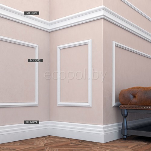 Плинтус напольный XPS Bello Deco П6 120*24 Плинтус напольный XPS Bello Deco П6 120*24