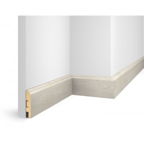 Плинтус напольный МДФ Cosca Decor NANOFLEX Дуб Перламутровый 80*16