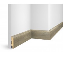 Плинтус напольный МДФ Cosca Decor NANOFLEX Дуб Сахара 80*16