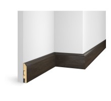 Плинтус напольный МДФ Cosca Decor NANOFLEX Дуб Темный 80*16