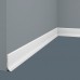 Плинтус напольный из дюрополимера Cosca Decor PL001 Белый 40*12