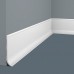 Плинтус напольный из дюрополимера Cosca Decor PL003 Белый 80*18