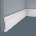 Плинтус напольный из дюрополимера Cosca Decor PX002 Белый 79*13