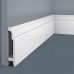 Плинтус напольный из дюрополимера Cosca Decor PX003 Белый 102*24