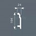 Плинтус напольный из дюрополимера Cosca Decor PX003 Белый 102*24