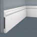 Плинтус напольный из дюрополимера Cosca Decor PX004 Белый 119*15