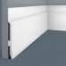 Плинтус напольный из дюрополимера Cosca Decor PX007 Белый 150*17
