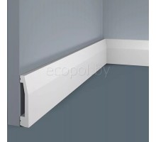 Плинтус напольный из дюрополимера Cosca Decor PX008 Белый 70*15