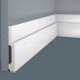 Плинтус напольный из дюрополимера Cosca Decor PX010 Белый 110*20