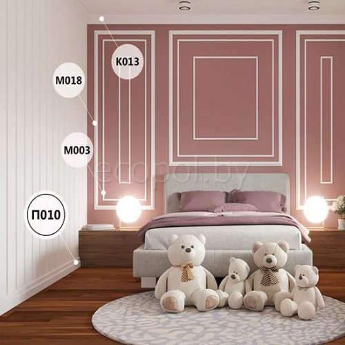 Плинтус напольный из дюрополимера Cosca Decor PX010 Белый 110*20 Плинтус напольный из дюрополимера Cosca Decor PX010 Белый 110*20
