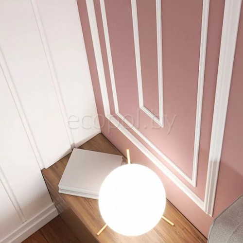 Плинтус напольный из дюрополимера Cosca Decor PX010 Белый 110*20 Плинтус напольный из дюрополимера Cosca Decor PX010 Белый 110*20