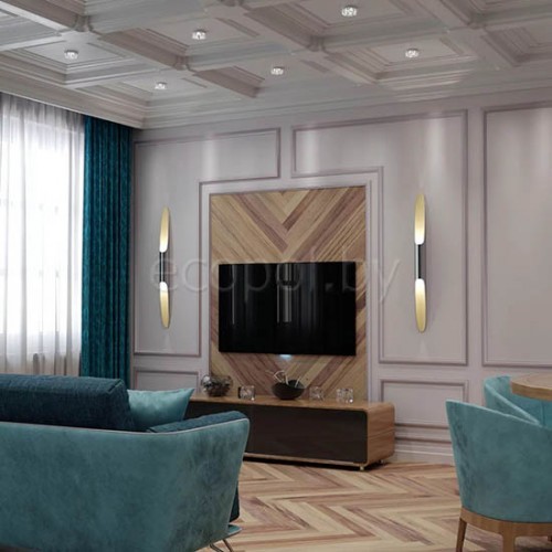 Плинтус напольный из дюрополимера Cosca Decor PX010 Белый 110*20 Плинтус напольный из дюрополимера Cosca Decor PX010 Белый 110*20