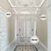Плинтус напольный из дюрополимера Cosca Decor PX010 Белый 110*20