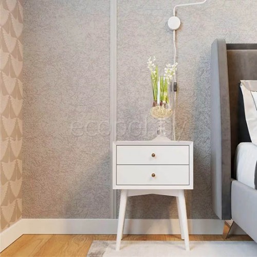 Плинтус напольный из дюрополимера Cosca Decor PX012 Белый 99*15