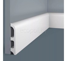 Плинтус напольный из дюрополимера Cosca Decor PX014 Белый 99*20