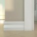 Плинтус напольный из дюрополимера Cosca Decor PX015 Белый 80*11