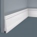 Плинтус напольный из дюрополимера Cosca Decor PX016 Белый 90*15