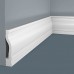 Плинтус напольный из дюрополимера Cosca Decor PX017 Белый 95*20