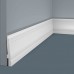 Плинтус напольный из дюрополимера Cosca Decor PX024 Белый 80*14