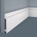 Плинтус напольный из дюрополимера Cosca Decor PX026 Белый 100*15