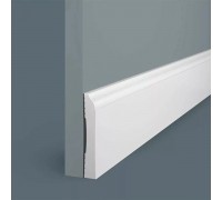 Плинтус напольный из дюрополимера Cosca Decor PX030 Белый 82*13