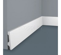 Плинтус напольный из дюрополимера Cosca Decor PX045 Белый 66*13