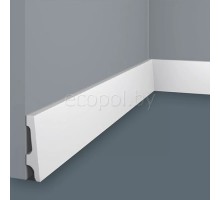 Плинтус напольный из дюрополимера Cosca Decor PX045 Белый 66*13