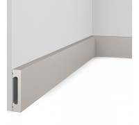 Плинтус напольный из дюрополимера Cosca Decor PX050-040 Белый 65*15