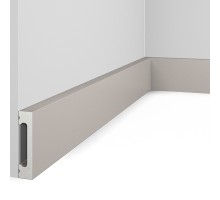 Плинтус напольный из дюрополимера Cosca Decor PX050-040 Белый 65*15