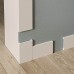 Плинтус напольный из дюрополимера Cosca Decor PX058 Белый 80*10