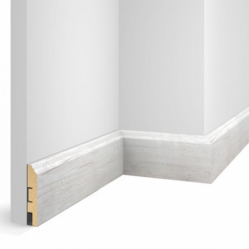 Плинтус МДФ Cosca Decor Экошпон Дуб Эффект светло-серый 80*16 WP07 Плинтус МДФ Cosca Decor Экошпон Дуб Эффект светло-серый 80*16 WP07