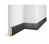 Плинтус МДФ Cosca Decor Экошпон Дуб Графит 80*16 WP07