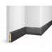 Плинтус МДФ Cosca Decor Экошпон Дуб Графит 80*16 WP07