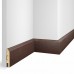 Плинтус МДФ Cosca Decor Экошпон ясень Коньяк 80*16 WP07