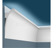Плинтус (карниз) потолочный из дюрополимера Cosca Decor KX003 Белый 120*45
