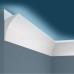 Плинтус (карниз) потолочный из дюрополимера Cosca Decor KX007 Белый 70*42