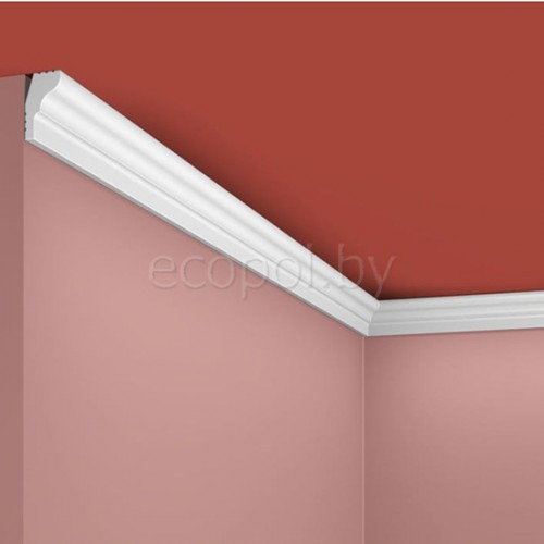 Плинтус (карниз) потолочный из дюрополимера Cosca Decor KX010 Белый 25*15 Плинтус (карниз) потолочный из дюрополимера Cosca Decor KX010 Белый 25*15