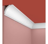 Плинтус (карниз) потолочный из дюрополимера Cosca Decor KX011 Белый 44*44