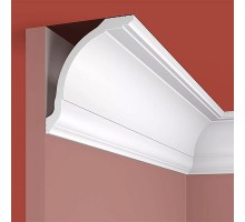 Плинтус (карниз) потолочный из дюрополимера Cosca Decor KX015 Белый 97*84